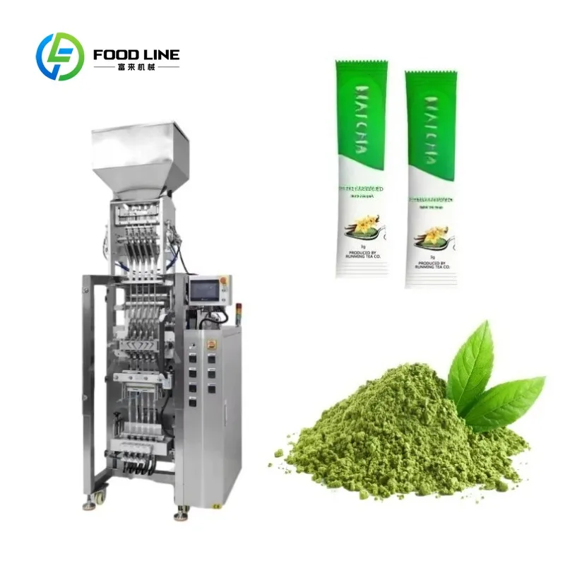 Custom made Automatic 6 Line 8 Line  Drink Powder Sachet Filling Packing Machine Colostrum Powder Stick Pack Multi lane