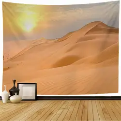 Dune Sunrise Tapestry Sahara Desert Dunes Tapestry Nature Outdoor Scenery Tapestry Wall Hanging Decor for Bedroom Living Room