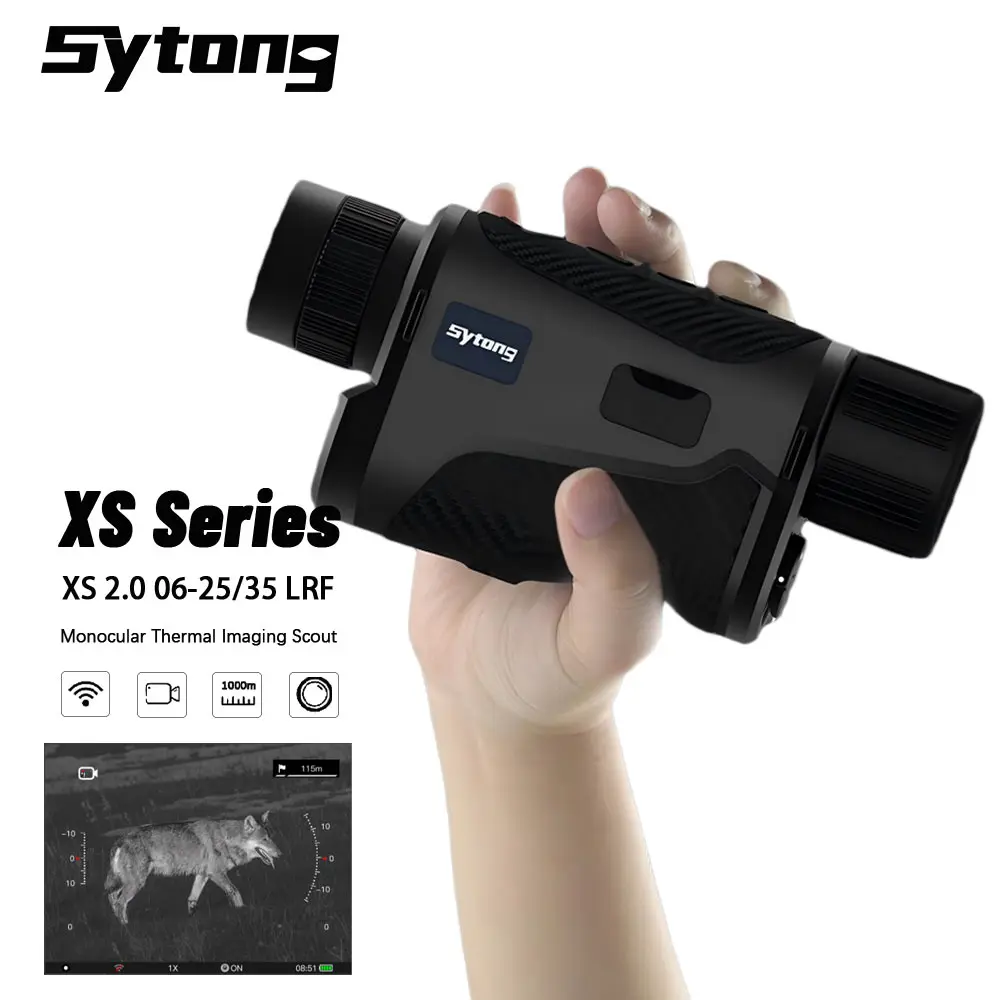 

Монокулярный тепловизор серии Sytong XS 640x512 с 8-кратным зумом, диапазон 1000 м, подходит для кемпинга, охоты