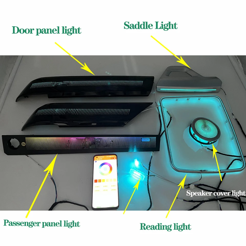 AUTOWELLUS Luxury 12V LED Ambient Light Range Rover Vogue 2014-2017 Interior Upgrade Atmosphere Lamp Roof Frame Illuminated