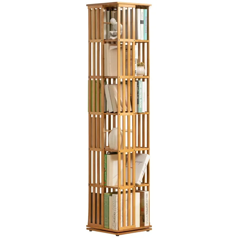 Rotary Bookshelf Floor Household Shnitureelf Simple Book Shelf Storage of Multi-layer Shelf Bookcase Headboards etagere rangemen