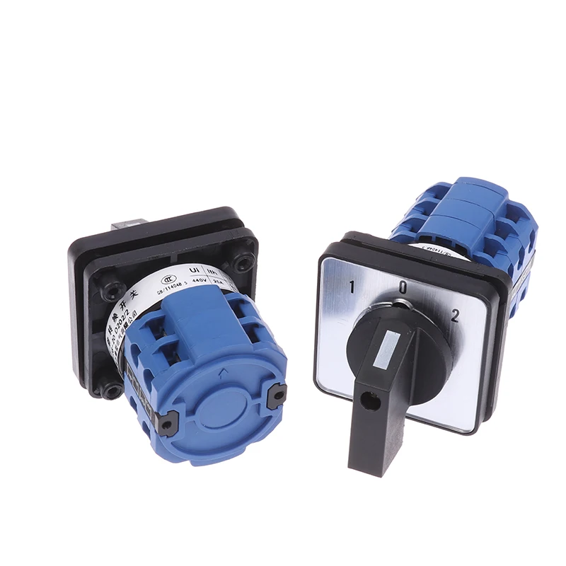 Universal 3 Knots 500V 20A Changeover Switch, CNC Control Set, 3 Poles Rotary Cam 3 Position Selector