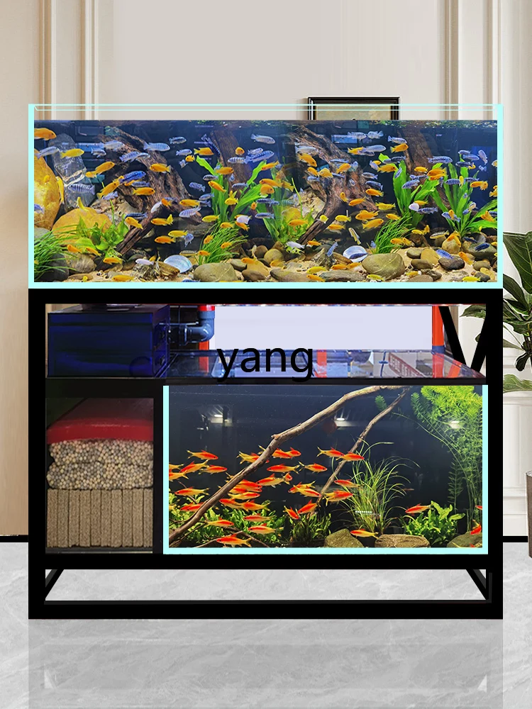 LMM Large Living Room Home Industrial Wind Stream Cylinder Fish Tank Bottom Filter Upper and Lower Group Cylinder