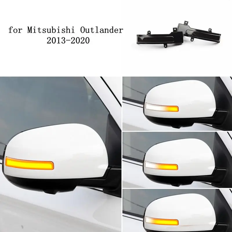 

2Pieces Repeater Side Wing Mirror Lamp LED Dynamic Turn Signal Light For Mitsubishi ASX Outlander Sport 2014-2020 Lancer 2016