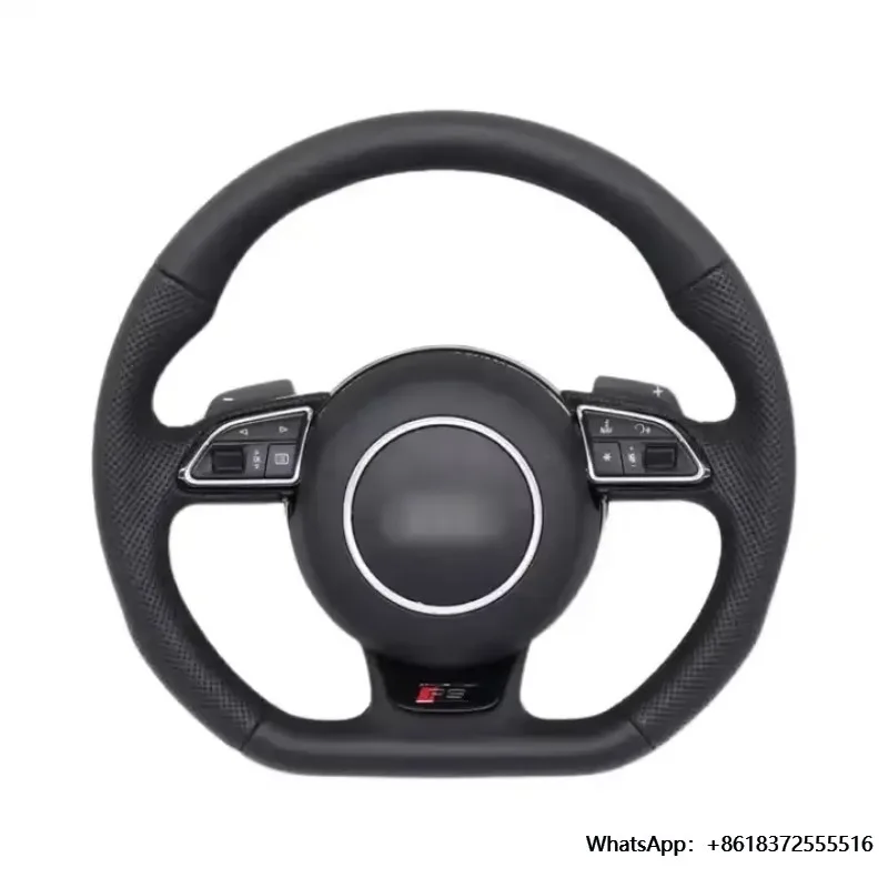 

X Car Steering Wheel ForA4L A4 S4 RS4 Sport Refitted Carbon Fiber R8 Steering Wheel