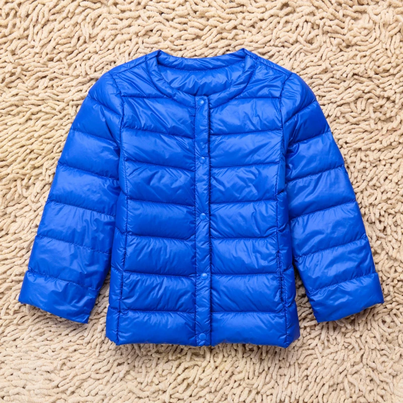 

Пуховик детский на утином пуху, без воротника, на осень/зиму