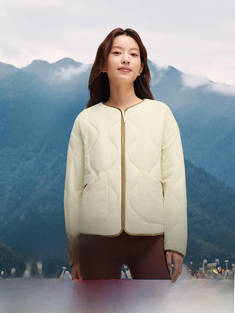 

Banana Le Women's Lightweight Quilted Jaet Faux down Cotton Vest hine Waable Diamond Pattern Cotton Inner Vest