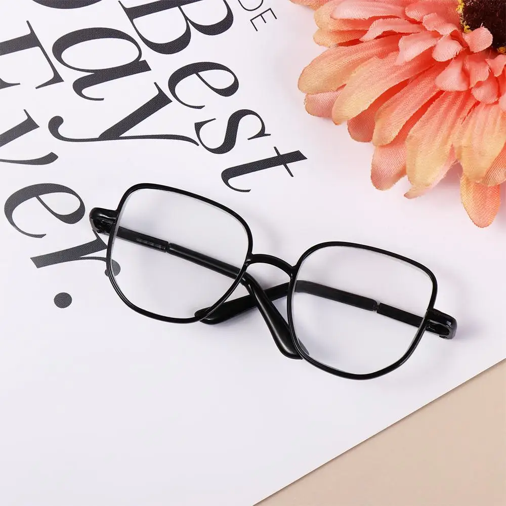 Eyewear Lovely Preppy Cotton ‘s Glasses Soft Silver Idol Glasses Cartoon Kawaii 20CM Gold-rimmed Glasses