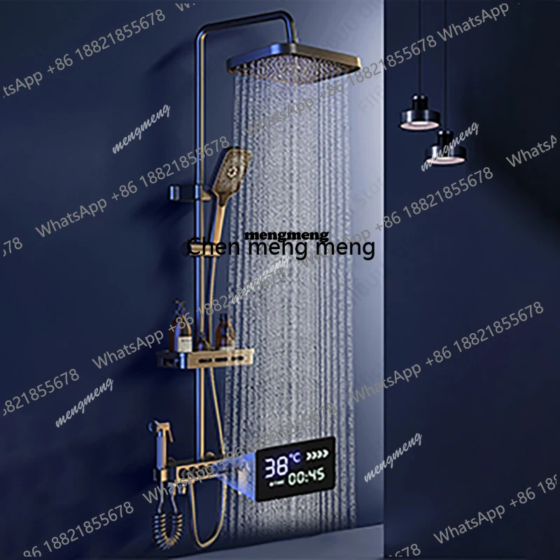 

Height Adjustable Shower Set Multi-mode Handheld Spray Pressurized Shower Nozzle Rain Shower System Bathroom Accessories