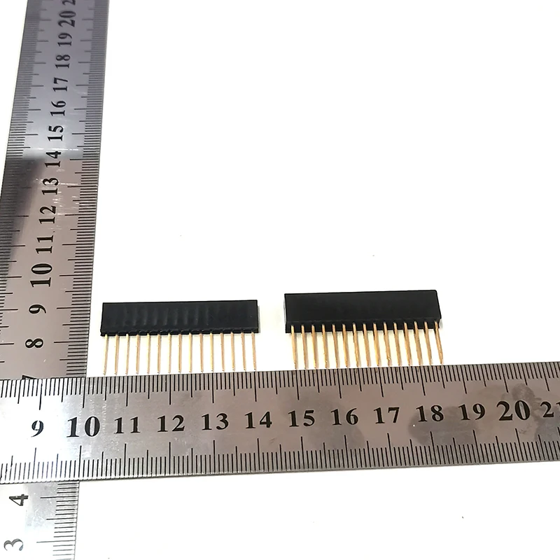 10PCS 2.54mm Spacing Single/Double Row Lengthened Female Header Pin Header Long Pin Socket 11mm Pin Length 2*2 3P 4P 5P 6P 8P