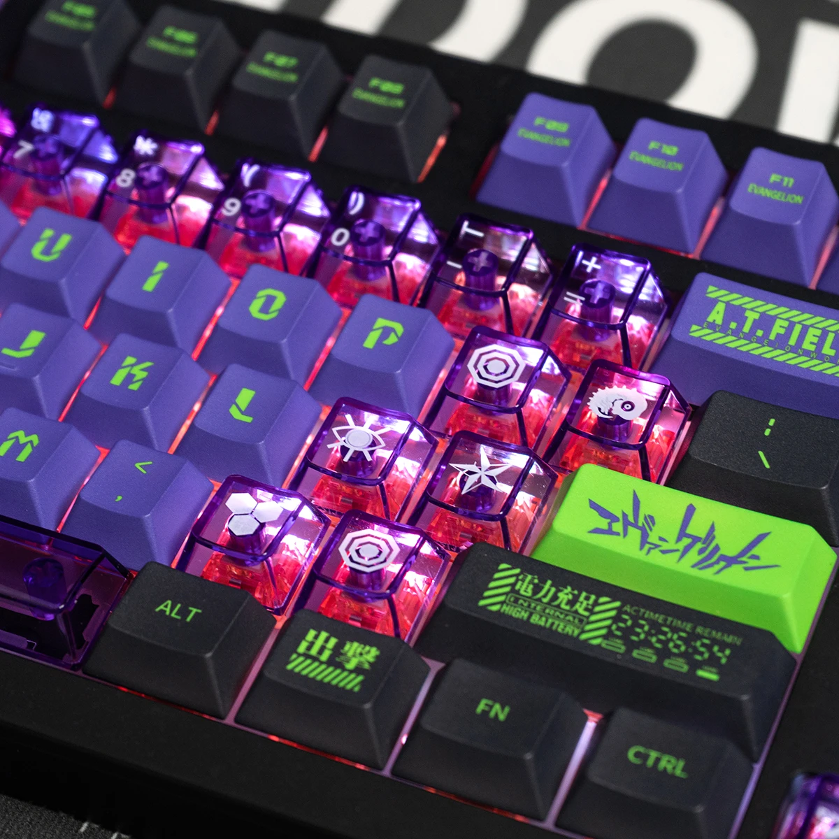 

Transparent PC mechanical keyboard keycap first/second/eighth pad printing original factory height