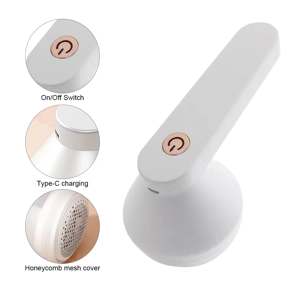 مزيل الوبر الكهربائي مزيل زغب الكريات الكهربائية 6 شفرات Debobbler ماكينة حلاقة الملابس USB قابلة للشحن للسفر المنزلي