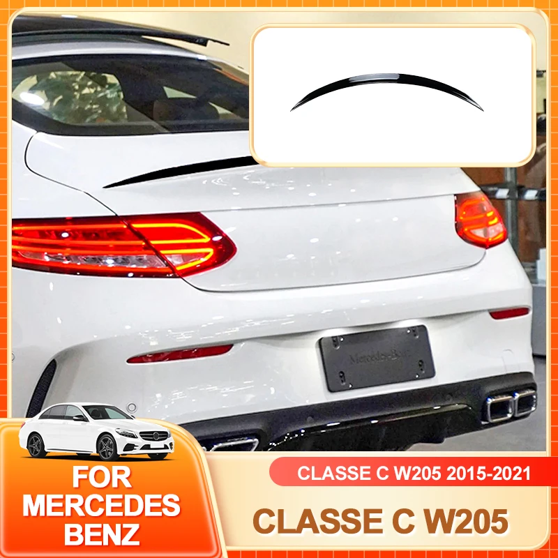 

Внутренние молдинги для Mercedes Benz C Class W205 C205 C43 C63 C180 C200 C300 C350 AMG Coupe 2015-2021 Задний автомобильный спойлер Крыло Tru
