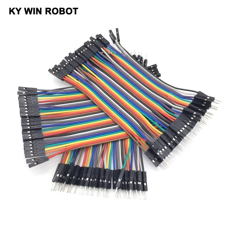Dupont Line 120 pz 10 cm Maschio a Maschio + Femmina a Maschio e Femmina a Femmina Jumper Wire Cavo Dupont per arduino KIT FAI DA TE