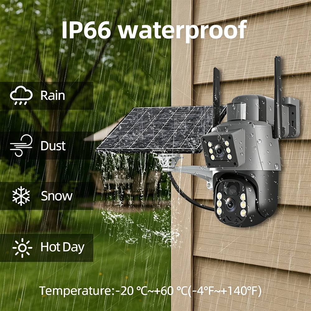 6MP Tuya 4G Solar Dual-Lens Ca - Smart Home Wiser recensie en prijs