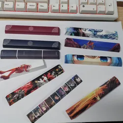 6.25U Japanese Anime Space Bar Keycaps PBT Cherry Profile For Mechanical Keyboard Double-shot Cute Color 5-Side DYE-SUB Spacebar