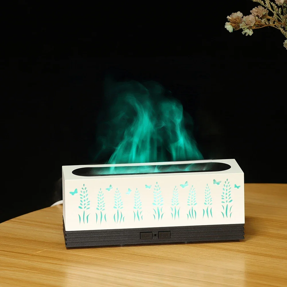 60ml Diffuser & Humidifier With Butterfly Design Colorful Lights Square Radiator Ventilatoren Booster