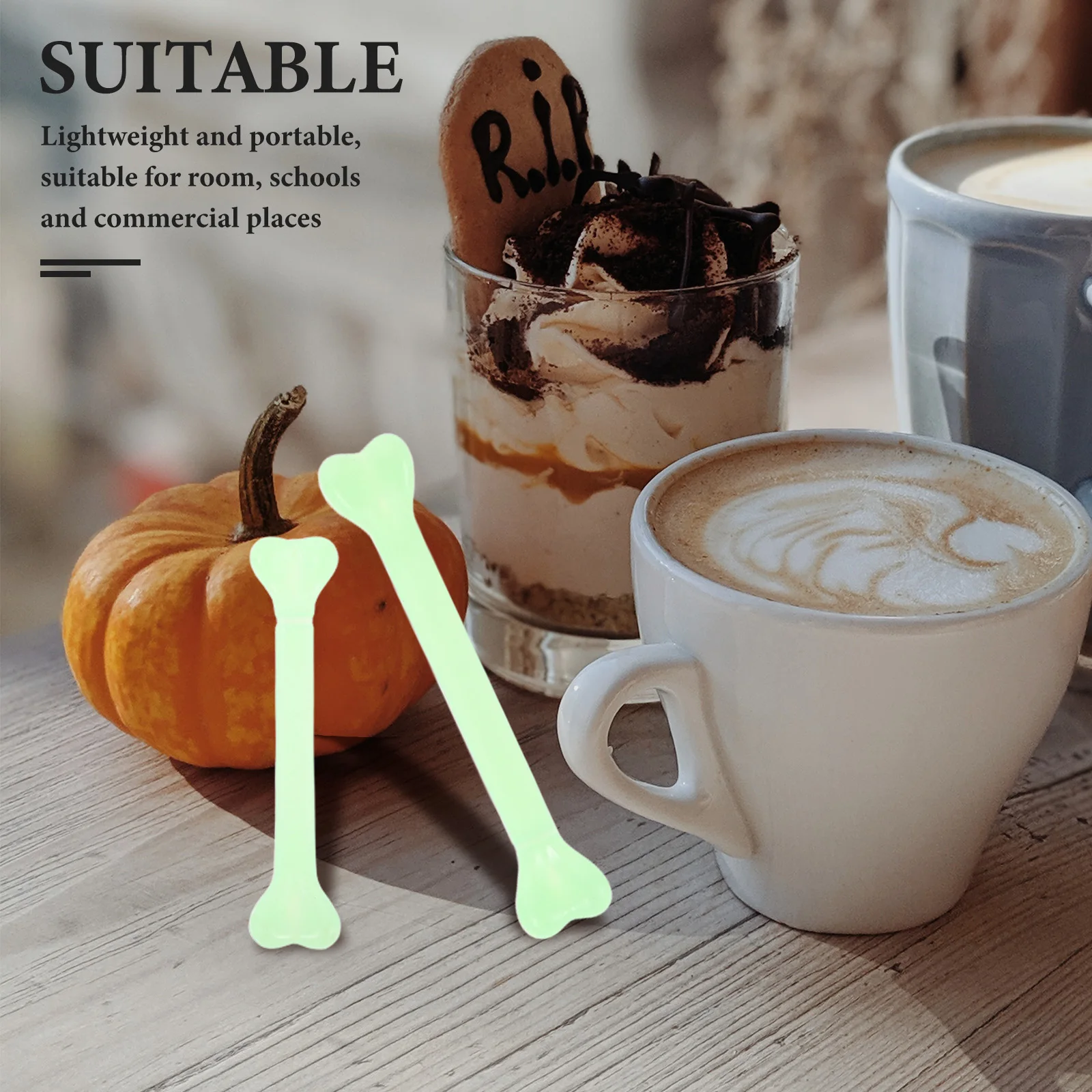 

30 Pcs Simulated Bone Props Fake Small Bones Little Vacation Furry Figurines Plastic for Decoration