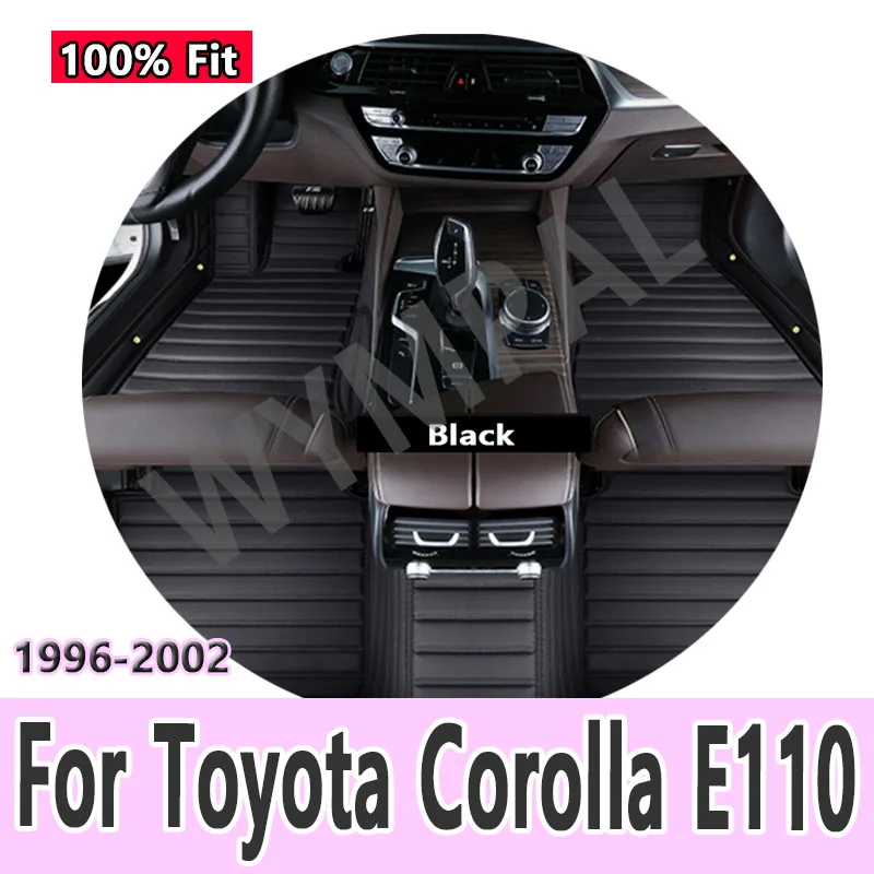 

Luxury Car Mats For Toyota Corolla E110 1996~2002 Car Interior Parts Alfombrillas Coche Floor Mats Alfombra Para Accessories