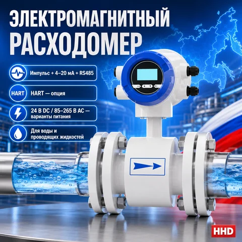 Electromagnetic Flow Meter EM Magnetic Flowmeter Water Flow Sensor 4-20mA pulse RS485 Inline for Wastewater liquid 2 3 4 inch DN