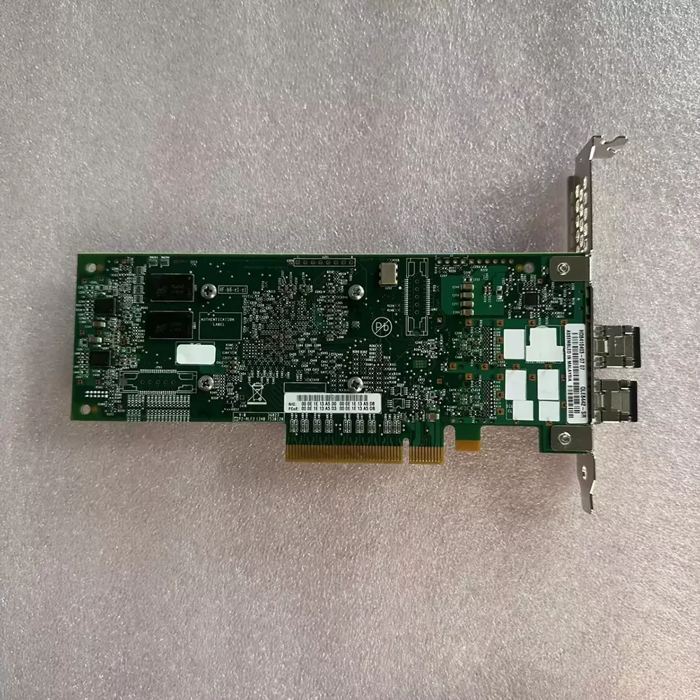 For QLogic QLE8442-SR Dual-Port 25G Fiber HBA Card, PCI-E x8, 2*FINISAR FTLF8536P4BCL