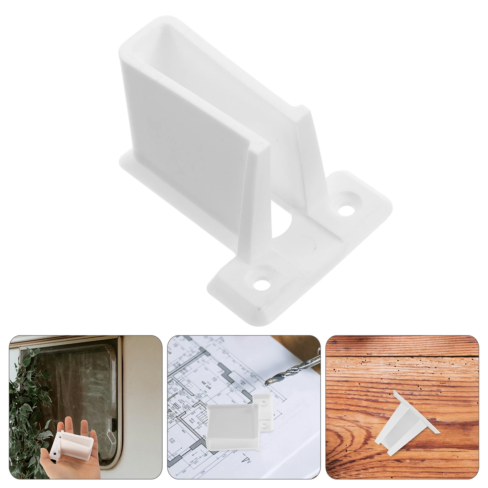 

Rv Curtain Holders Plastic Support Wall Mounted Trailer Boat Compatible Durable Shower Accessories Mounting Brackets