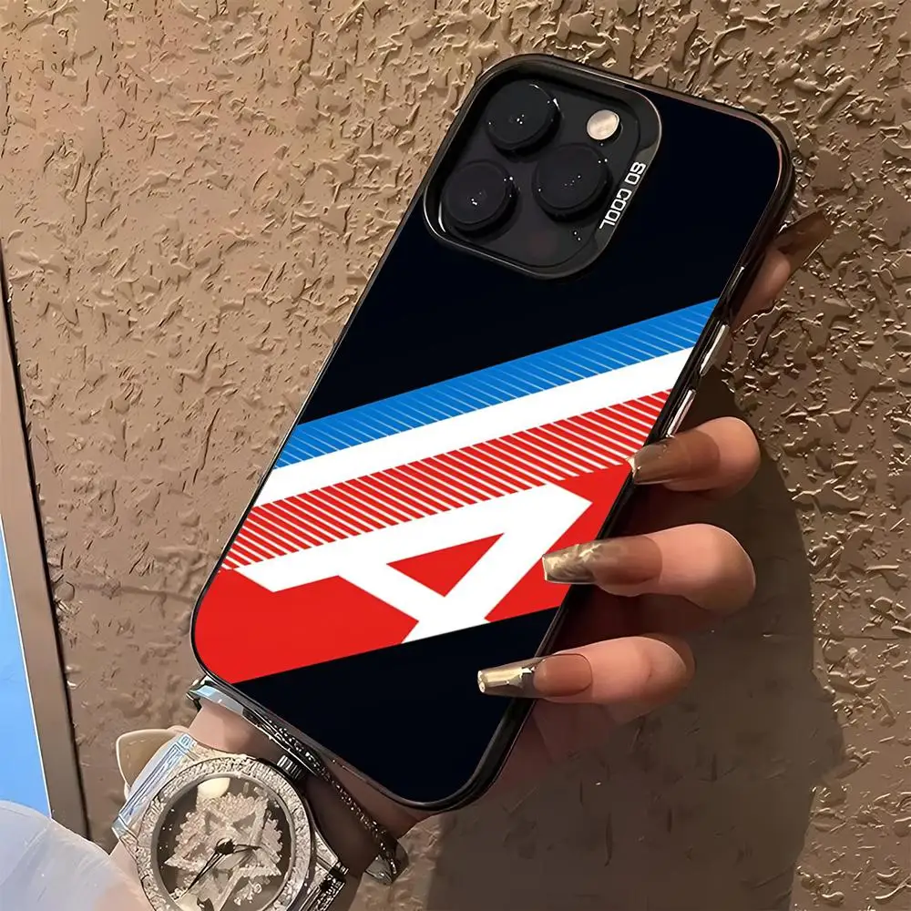 Etui na telefon A- AlpineS do iPhone 17 16 15 14 13 11 12 Pro Max Xr X Air Plus, czarne, srebrne, twarde etui ochronne — zdjęcie produktu 2