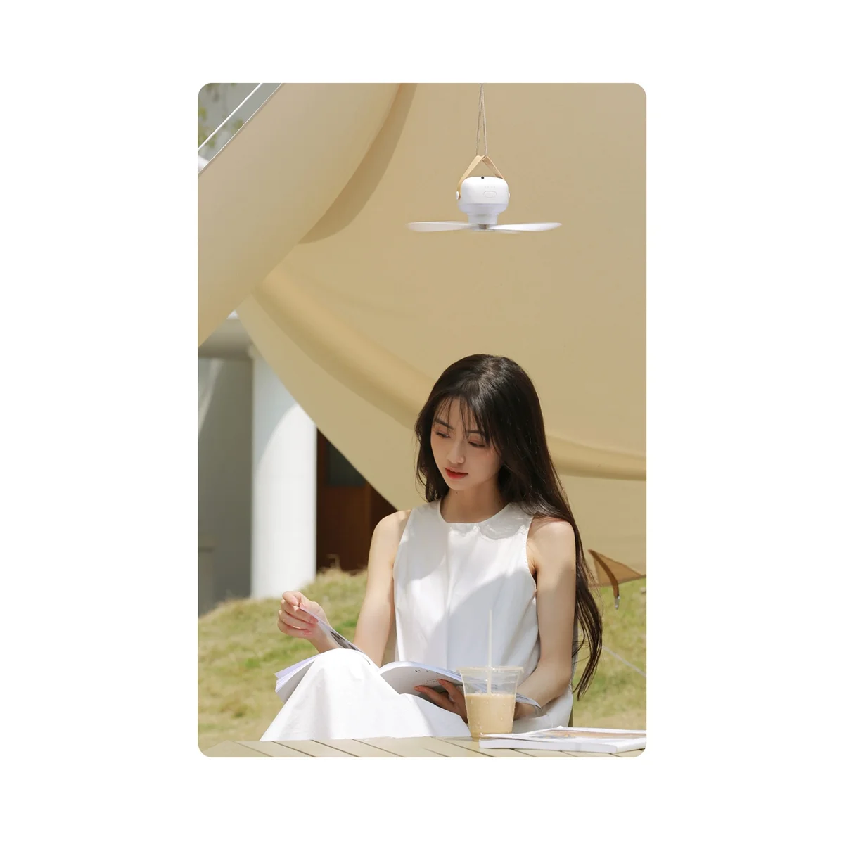 Mini ventilador de Camping USB con batería, Control remoto, 4 engranajes, luz LED portátil, tienda de campaña, ventilador de techo colgante para el hogar