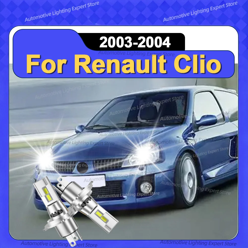 

2 шт. 180 Вт турбо светодиодные лампы CANBUS с вентилятором 6000K для Renault Clio 2003-2004