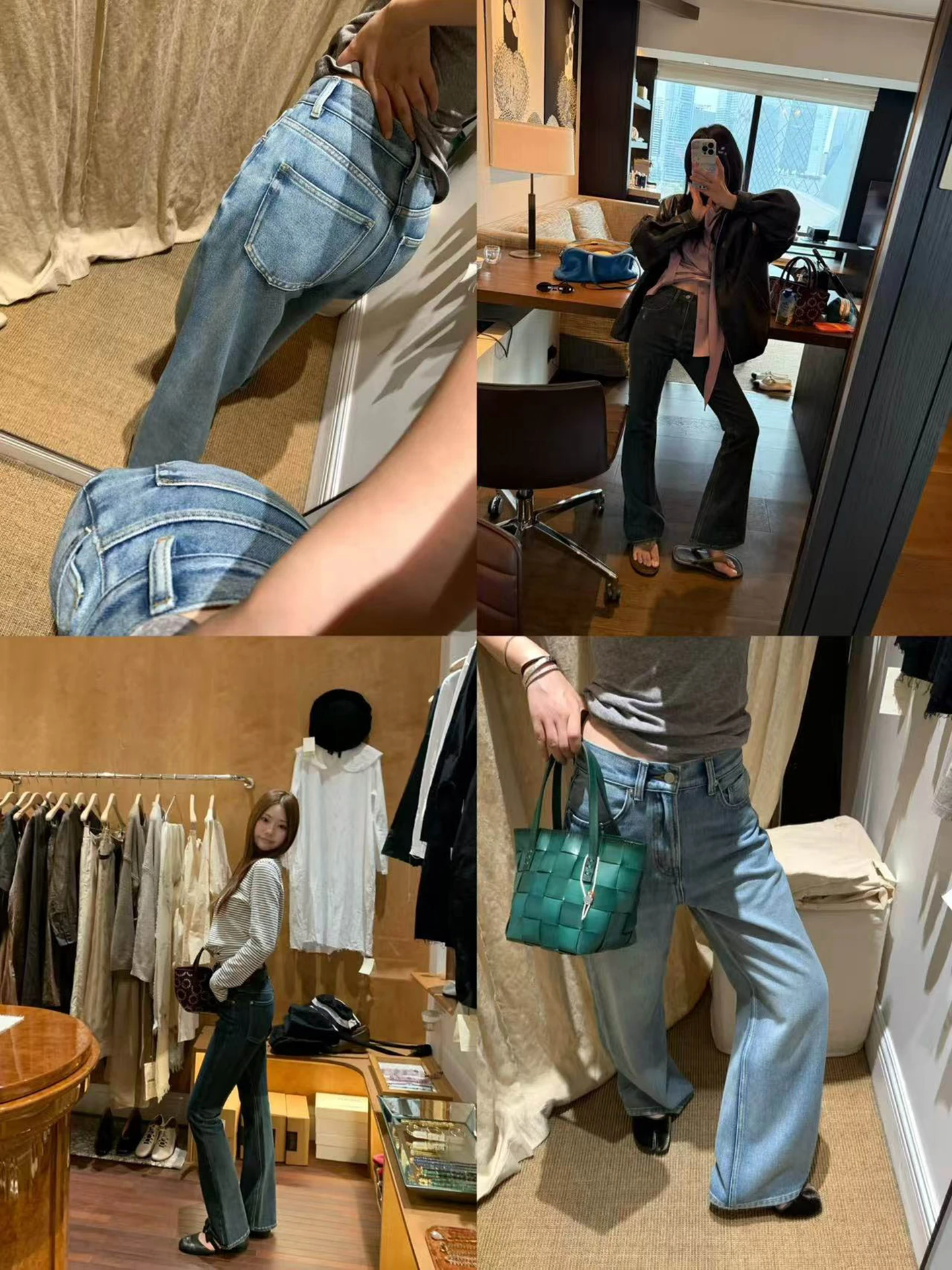 

Джинсы прямого кроя с эффектом хлопка, темно-синие, с расклешением от колена, полностью хлопковые, повседневные, светло-голубые, прямые джинсы из денима, размер S.