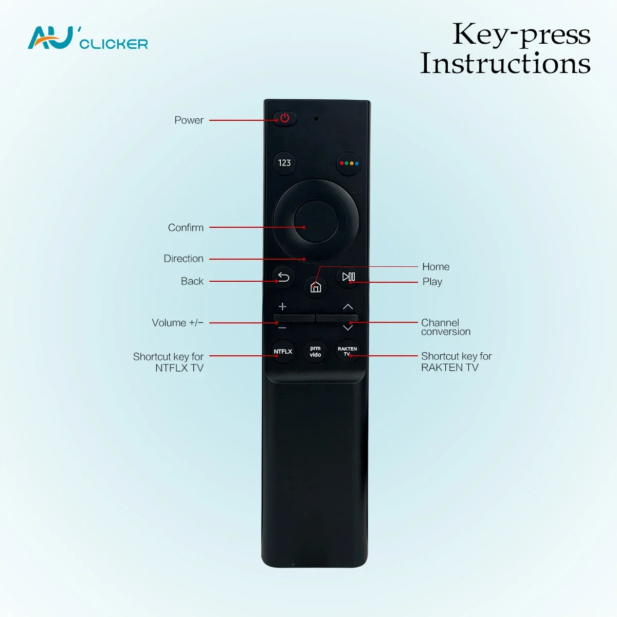New BN59-01358C IR Replace Remote Control BN5901358C Remote Control Replacement for SAMSUNG TV BN59 01358C UE43AU7172 UE50AU7172
