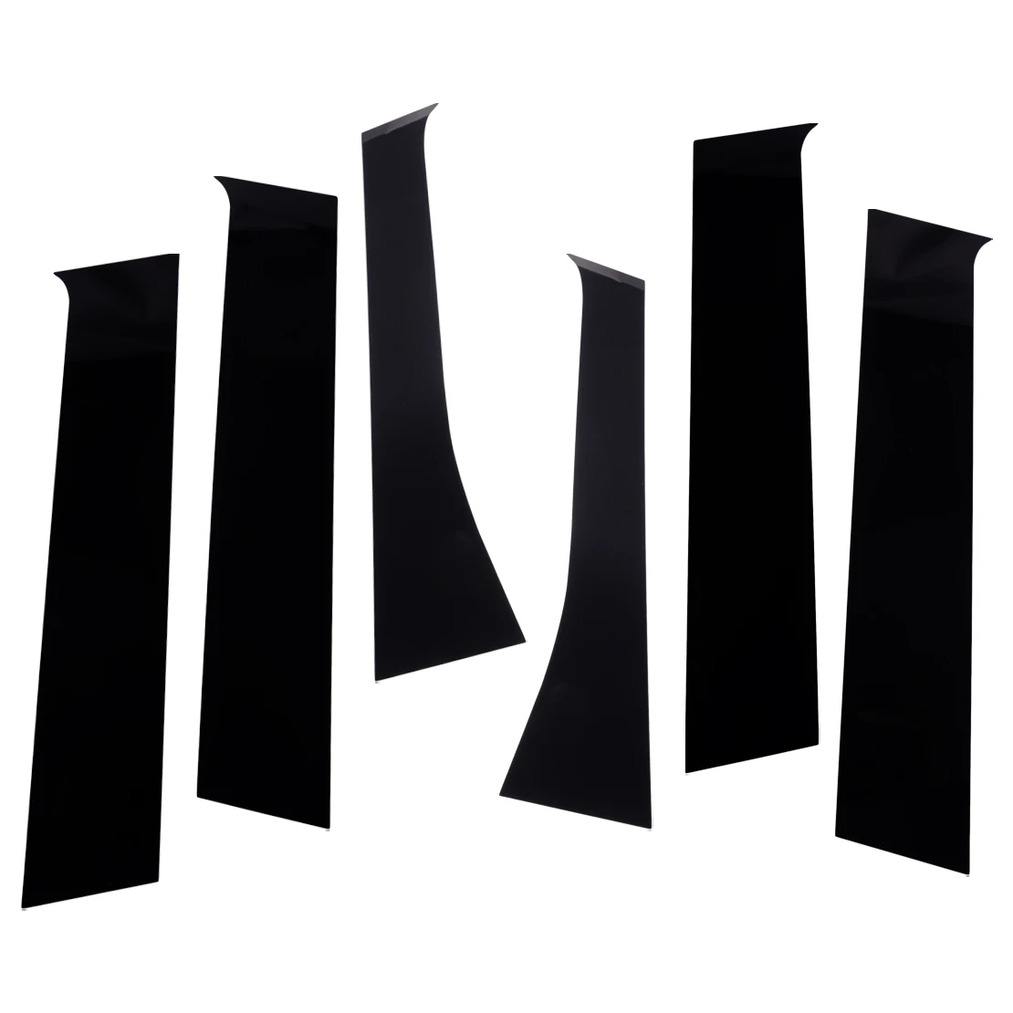 

6pcs/set Black Car Door Window B Pillar Post Trim Cover Sticker Fit for Mitsubishi Outlander 2013 2014 2015 2016 2017-2021 New
