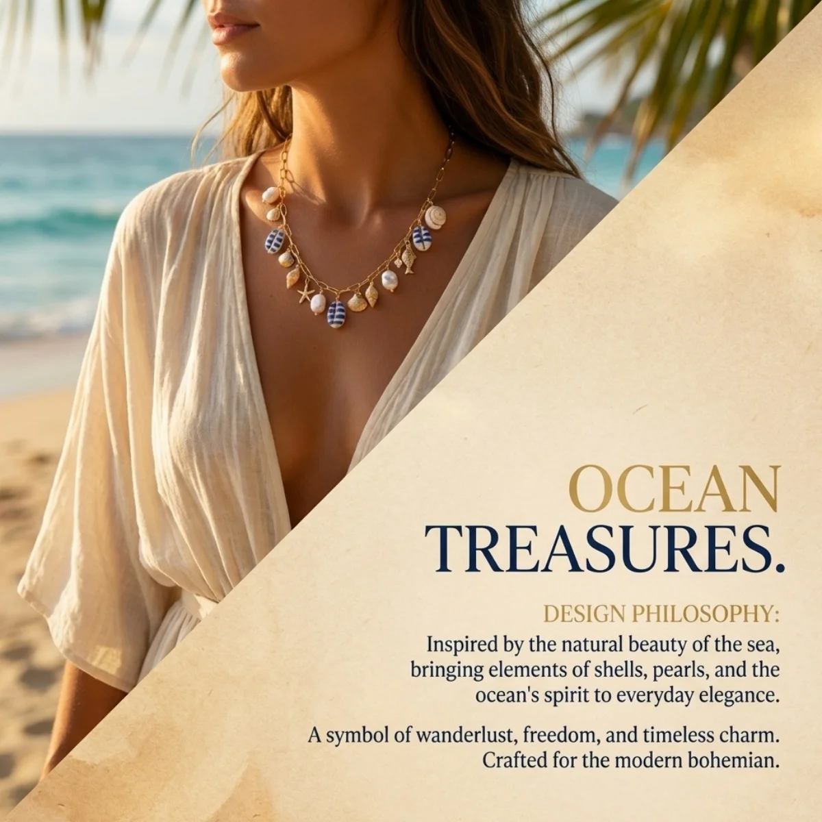 Sommerurlaub Muschel Seestern Conch Fisch Schildkröte Korallen Anhänger Halskette für Damen Herren Imitationsperlen Choker Ozean Strand Schmuck – Detail 11