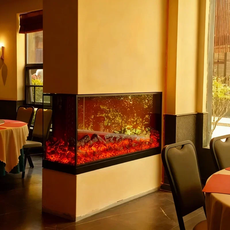 Electronic fireplace embedded simulation heating decorative cabinet, living room home atmosphere