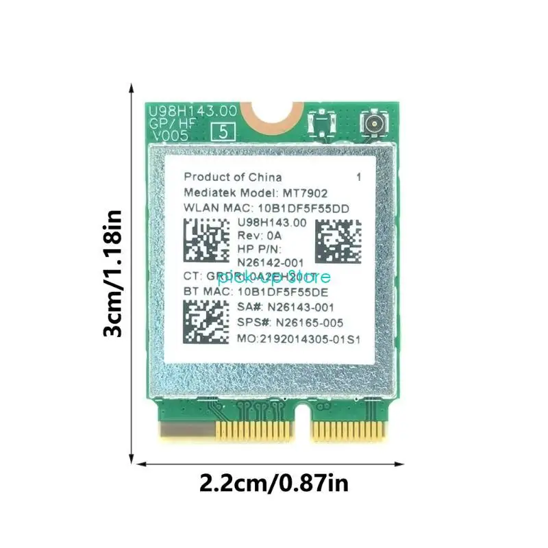 Q5WA MT7902 WiFi6E Jaringan Latensi Cardlow Untuk Laptop Desktop dan PC Industri Memastikan Koneksi yang Tidak Terganggu