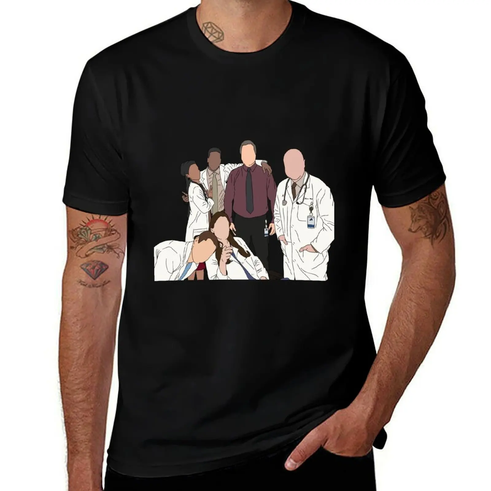 New Amsterdam cast T-Shirt High Elasticity Sports T-Shirt