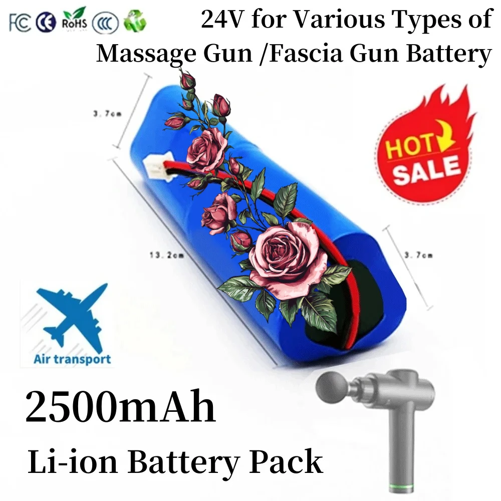

Newly upgraded 24V 2500mAh Li-ion Rechargeable Battery Pack for Phoenix A1 Massage Gun,Fascia Gun