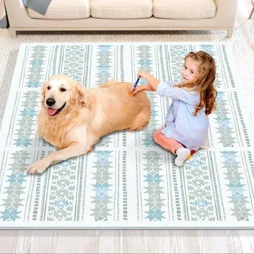 Kids 6-Pc Foam Puzzle Playmat - 0.5 in Soft Interlocking EVA Floor Tiles