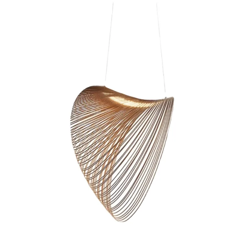 

Nordic wood art simple special-shaped chandelier creative living room bedroom art study creative decorative chandelier