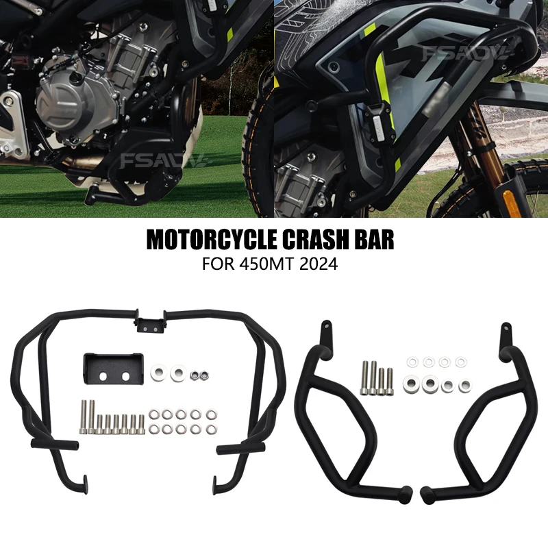 

Engine Guard Highway Crash Bar Frame Protection Bumper Fit For CFMOTO 450MT 450 MT 450mt MT450 MT 2024 Motorcycle Accessories