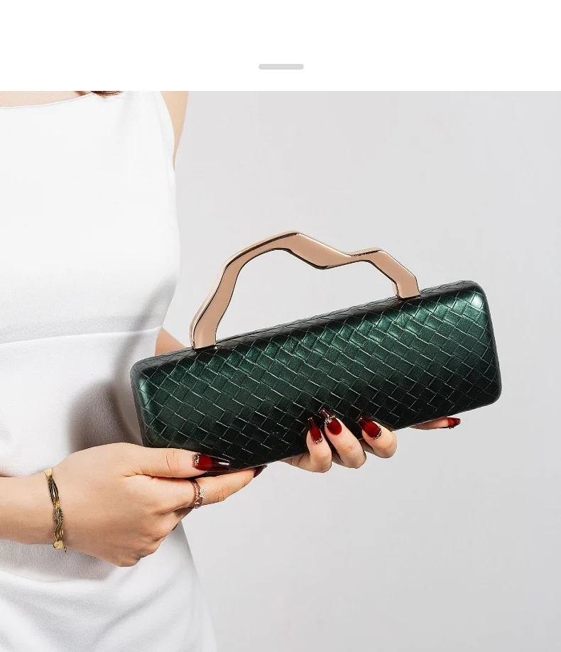 

European Style PU Gold Designer Evening Bag for Women Fashion Shoulder Crossbody Clutch Purse