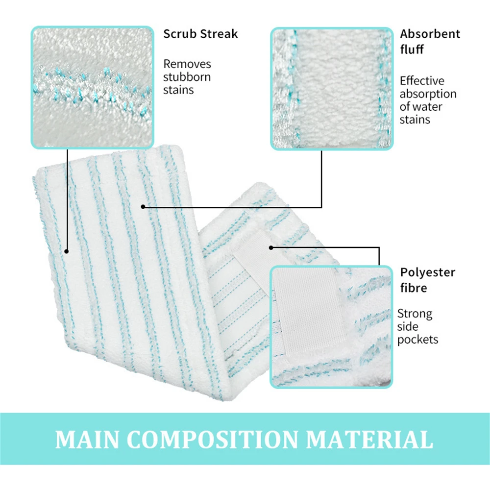 Paños de microfibra para fregona Leifheit Profi XL, trapo, almohadilla para fregar, accesorios de limpieza