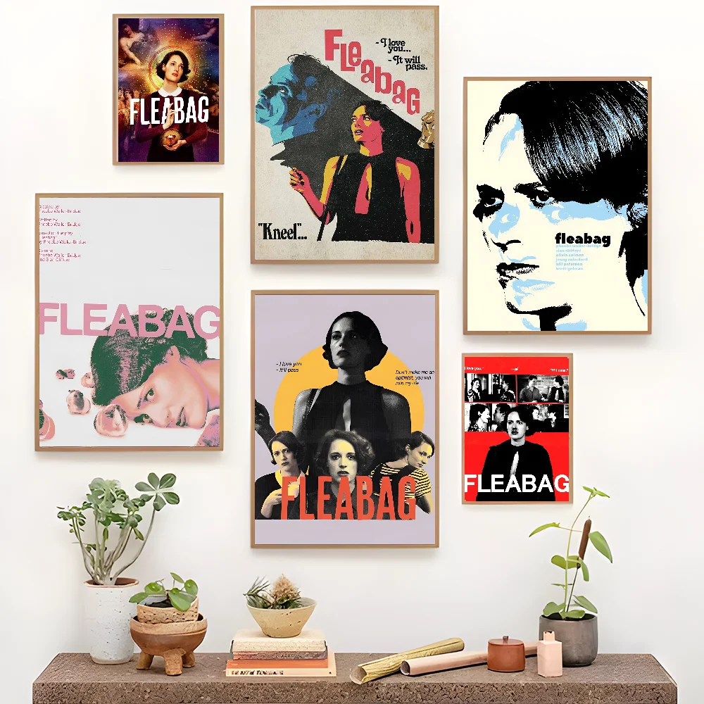 Classic Tv Show Fleabag Minimalist Good Quality Prints and Posters Waterproof Paper Sticker Coffee House Bar Posters Wall