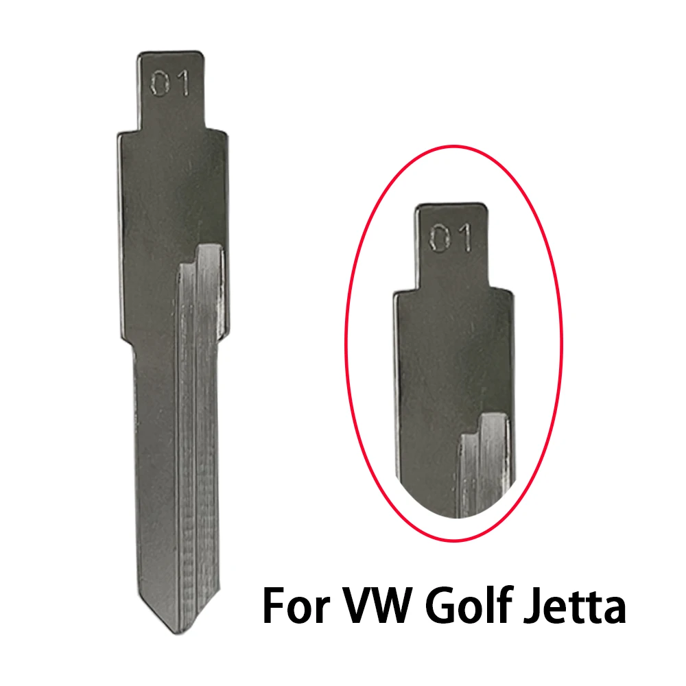 

HU49 01# 5PCS Filp Remote Metal Insert Blank Blade For VW Jetta Santana Golf Voyage Parati For KD keydiy VVDI