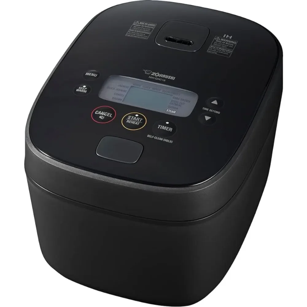 Zojirushi NW-QAC18 Induction Rice Cooker and Warmer, 10 Cup Capacity, 10.375 x 13.375 x 9