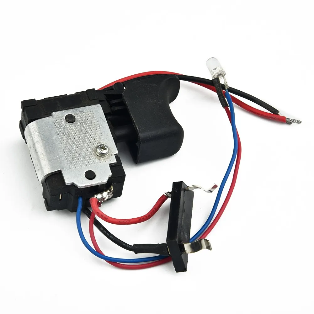DC 7.2-24V Electric Drill Dustproof Speed Control Push Button Trigger Switch DC 7.2-24V Charge Function Electric Tool Switch
