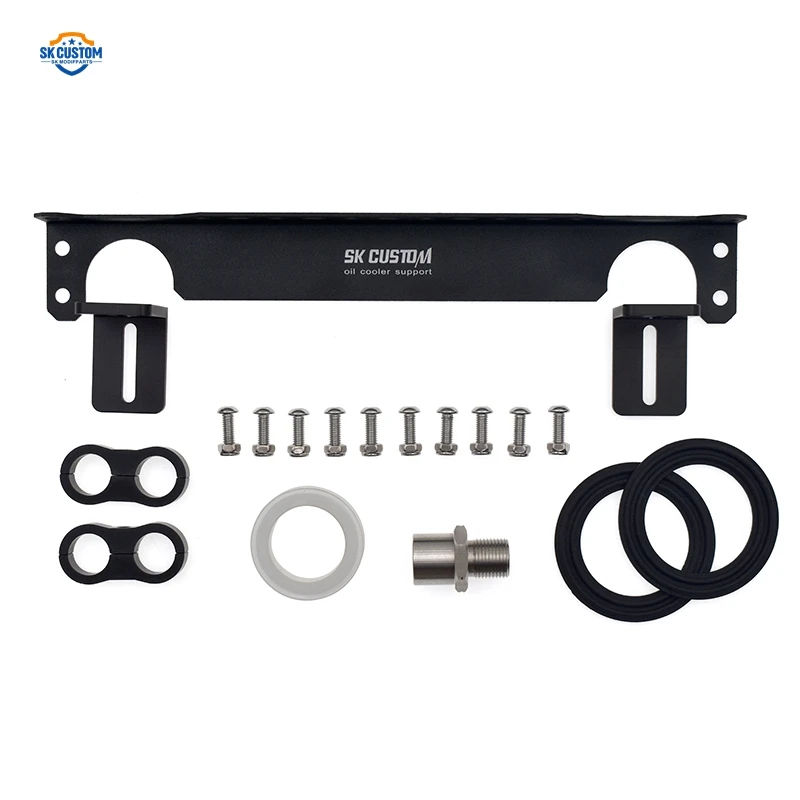 CUSTOM Oil Cooler Radiator Kit For VW Golf MK5 MK6 Audi A3 A4 TTS 1.8T 2.0T EA113 Engine Car Modification