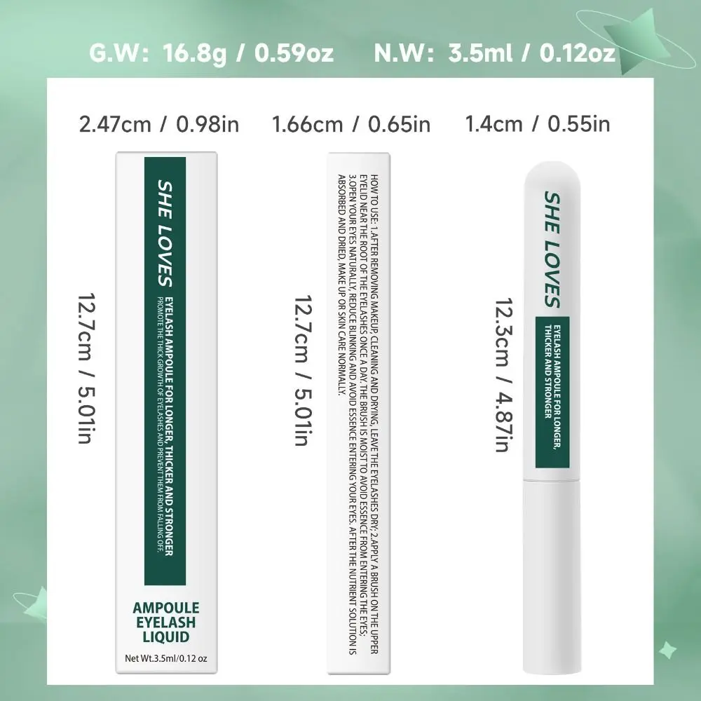 Beauty Bushy Eyelash Growth Serum Natural Fast 7 Days Eyelash Lengthening Fuller Thicker Eyebrow Growth Oil Eyelash Care