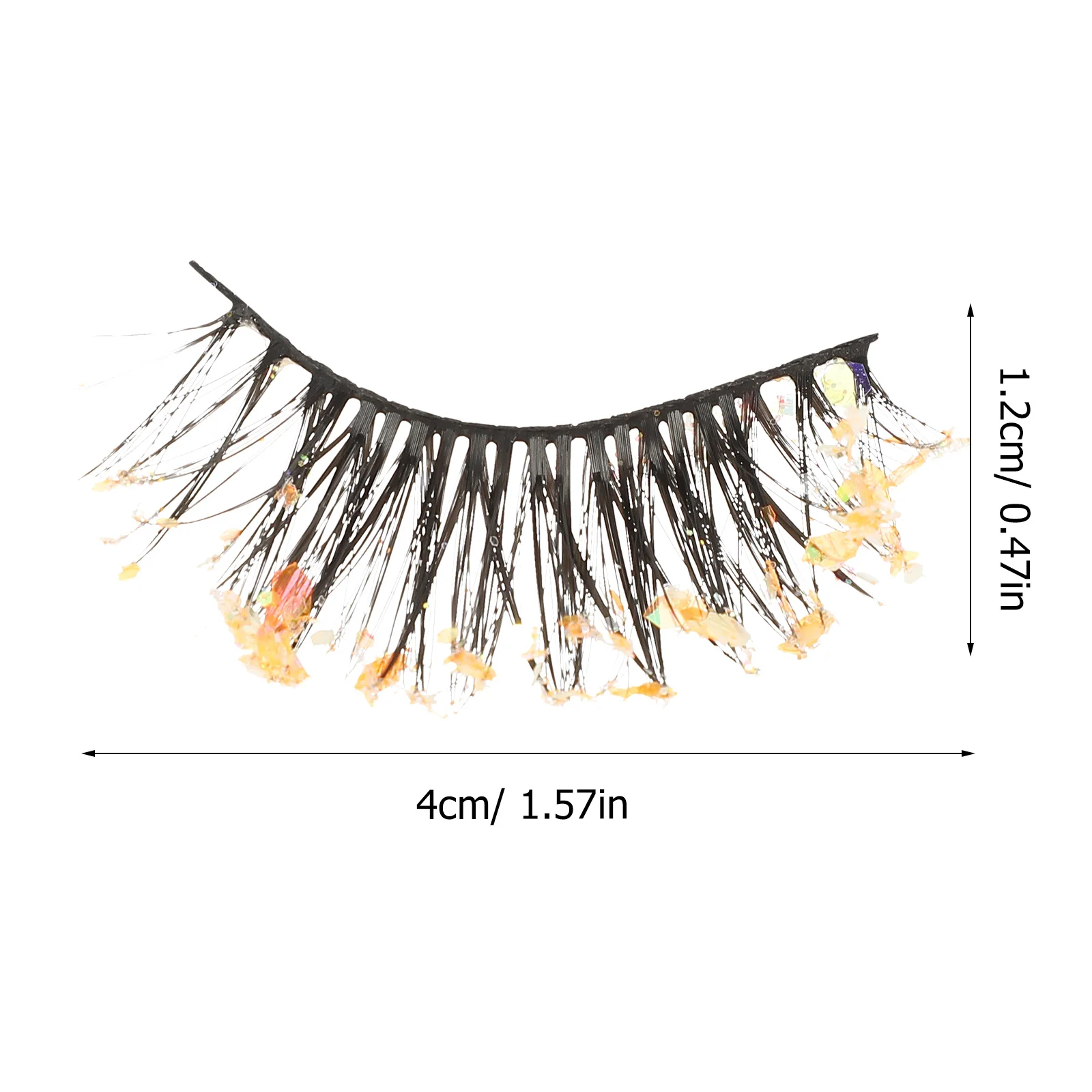 3Pairs Fake Eyelashes Glitter Short Natural False Lashes Pack Individual Eyelashes Makeup Tools for Parties Weddings