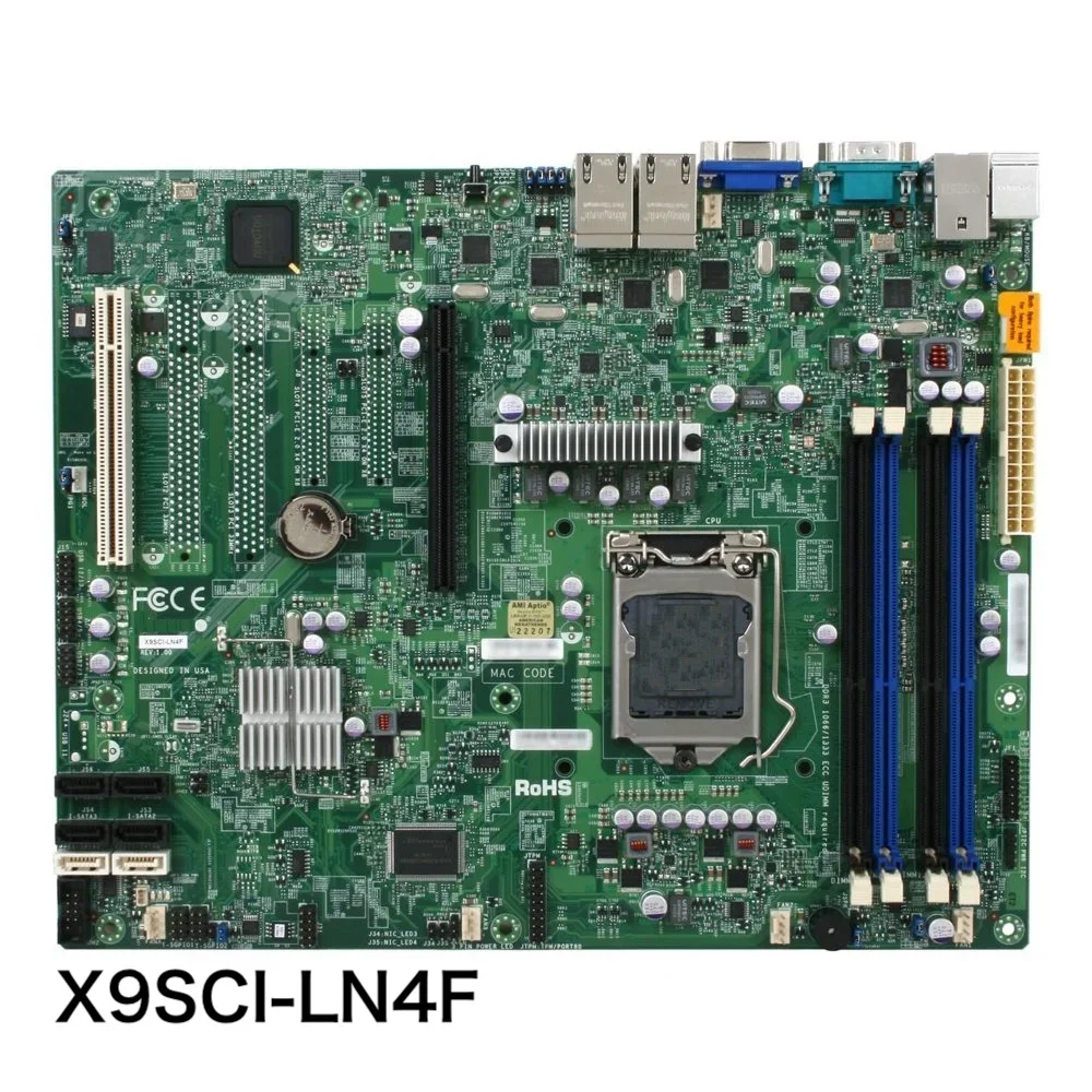 

For SuperMicro X9SCI-LN4F Server Motherboard X9SCI-LN4 LGA 1155 DDR3 Mainboard 100% Tested OK Fully Work Free Shipping